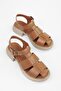 Women's Sandy Tan Genuine Leather Sandals