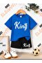 طقم صيفي للأطفال مطبوع من KING