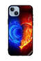 غطاء حماية لهاتف Apple iPhone 14 Plus - قلب النار والماء