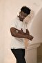 Knitted Polo Neck Regular Fit Cotton and Lycra T-Shirt - 6
