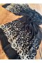 Black Embroidered and Stoned Organic Cotton Imported Shawl 1606083