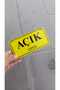 On Off Lettering Yellow Color |   Open Closed Sign |   Store Door Orientation Sign (Wood) - 7