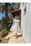 Basen Covering Bow Flared Dress That Shows Thin Waist - 3