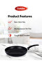 Pressed Aluminum Nonstick Fry Pan with Induction Bottom, 26cm, Black with White Dots - 6