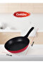 Forged Aluminum Nonstick Fry Pan with Induction Bottom , 28cm, With Red Exterior - 2