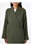 Cotton Muslin Kimono with Tie Detail - Khaki - Benin - 4