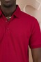 Knitted Polo Neck Regular Fit Cotton and Lycra T-Shirt - 5