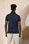 Knitted Polo Neck Regular Fit Cotton and Lycra T-Shirt - 5