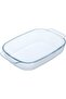 Max Saif Gallery Rectangular Glass Oven Tray, 1.5 L - Clear - 2