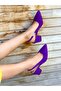 Maria Purple Suede Heel Sandals Shoes - 4