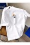 White Mini Men Printed Oversize T-Shirt