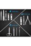 12 Piece Luxury Manicure Pedicure Set - Professional Hand and Foot Care Bag Shiny Rose Gold Design - 5