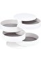 4 Tier Rotating Jewelry Organizer Stylish Jewelry Box Organizer - White - 3