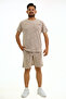 Flamen Short Sleeve Shorts Set with Top Pocket - 3