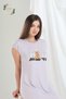 Patterned Tasseled Modal Combed Cotton Casual Dress - 4