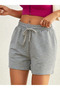 Women's Gray Shorts Plus Size Oversized Sweatpants Sports Casual Wear Quality Stylish Appearance Yus