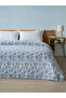 Nostalgic Printed Double Bed Piqué Bedspread - Cotton ,Summer House Piqué 200X240 cm - 2