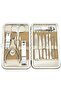12 Piece Luxury Manicure Pedicure Set - Professional Hand and Foot Care Bag Shiny Rose Gold Design - 3