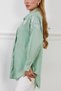 Women's Mint Robe Foil Printed Oversized Shirt with Pocket Detail - 7