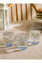 Lcw Home Mixed Printed Glass Cup Set of 3 350 ml