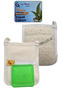 Natural Pumpkin Fiber Eucalyptus Extract Soap Set Natural Pumpkin Fiber Bath Scrub - Pumpkin Fiber Facial Scrub - 7