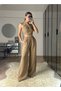 Mia Mink Muslin Fabric Halter Neck Trousers Blouse Set - 2