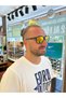160 C198 Yellow Mirrored Fleece Ize Sport Design Men's Sunglasses