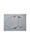 Baby Blue Drawn Gold Chain ​​Pearl 2-Piece Necklace - 2