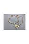 Stone Necklace and Gold Chain ​​Multiple Necklace with Flower Figure - 4