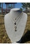Triple Combination Necklace Sea Star Clover Heart - 5
