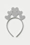 Girl's Glitter Heart Princess Crown – Party and Birthday Accessory
