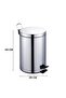 20L Stainless Steel Pedal Trash Can with Lid – Silent Close & Anti-Odor | Hands-Free Foot Pedal Bin - 2