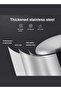 20L Matte Finish Step Trash Can–Quiet-Close Lid, Fingerprint-Proof Stainless Steel For Kitchen - 5