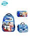 Football Themed Primary School Backpack, Thermal Lunch Bag and Pen Holder Triple Combination