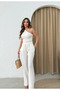 Single Sleeve Women's Seersucker Pants-Blouse Set - 3