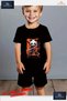 Kids Unisex “Panda Ninja Sword“ Custom Printed Crew Neck T-Shirt - Shorts Set - 2