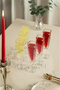 Lunessa Set of 6 Transparent Footed Glass Coffee Side Glasses - 6 Luxury Soft Drink Glasses - 2