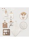 Boxed Baby Boy Teddy Bear Embroidered Double-Sided Fiber Filled Vest 10-Piece Hospital Exit Bodysuit Set - 3