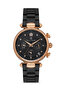 All Functions Active, Calendar, Stone Steel Bracelet Black Women's Wristwatch Bracelet Gift - 3