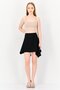 Women Solid Mini Skirt, Black - 3