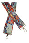 Polyester Column Adjustable Bag and Phone Strap with Silver Metal Accessories 120 cm Sea Wave - 2