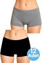 Women's Cotton Lycra Boxer Panties Set of 2