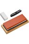 2-in-1 Whetstone Knife Sharpener Stone Dual Sides 3000/8000 Grit Non-Slip Bamboo Base for Ki - 2
