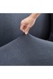 Plain Dark Gray Stretch Sofa Cover - Complimentary Pillow Cover - 6