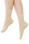 Premium Elastic-Free Non-Squeezing Beige Color Seamless Women's Bamboo Socks - 36-40 - 371Bej - 4