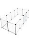 Pet Playpen Dog Exercise Pen Large Portable Dog Fence with Door 12 Panel for Dogs Cats Pets Suitable