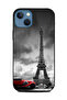 غطاء حماية لهاتف Apple iPhone 13 DCP برج إيفل وسيارة حمراء