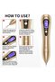 Mole Remover Pen, Portable Skin Tag Remover Pen with 9 Strength Levels, 10 Replaceable Fine - 7