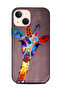 غطاء حماية لهاتف Apple iPhone 13 Mini - زرافة ملونة
