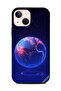 غطاء حماية لهاتف Apple iPhone 13 Mini بنمط أزرق كروي